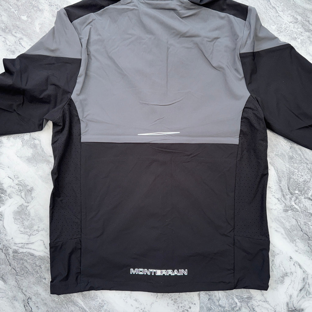 Monterrain Orbit Woven Running Tracksuit (Jet Black/Iron Gate/Tangerine Tango)