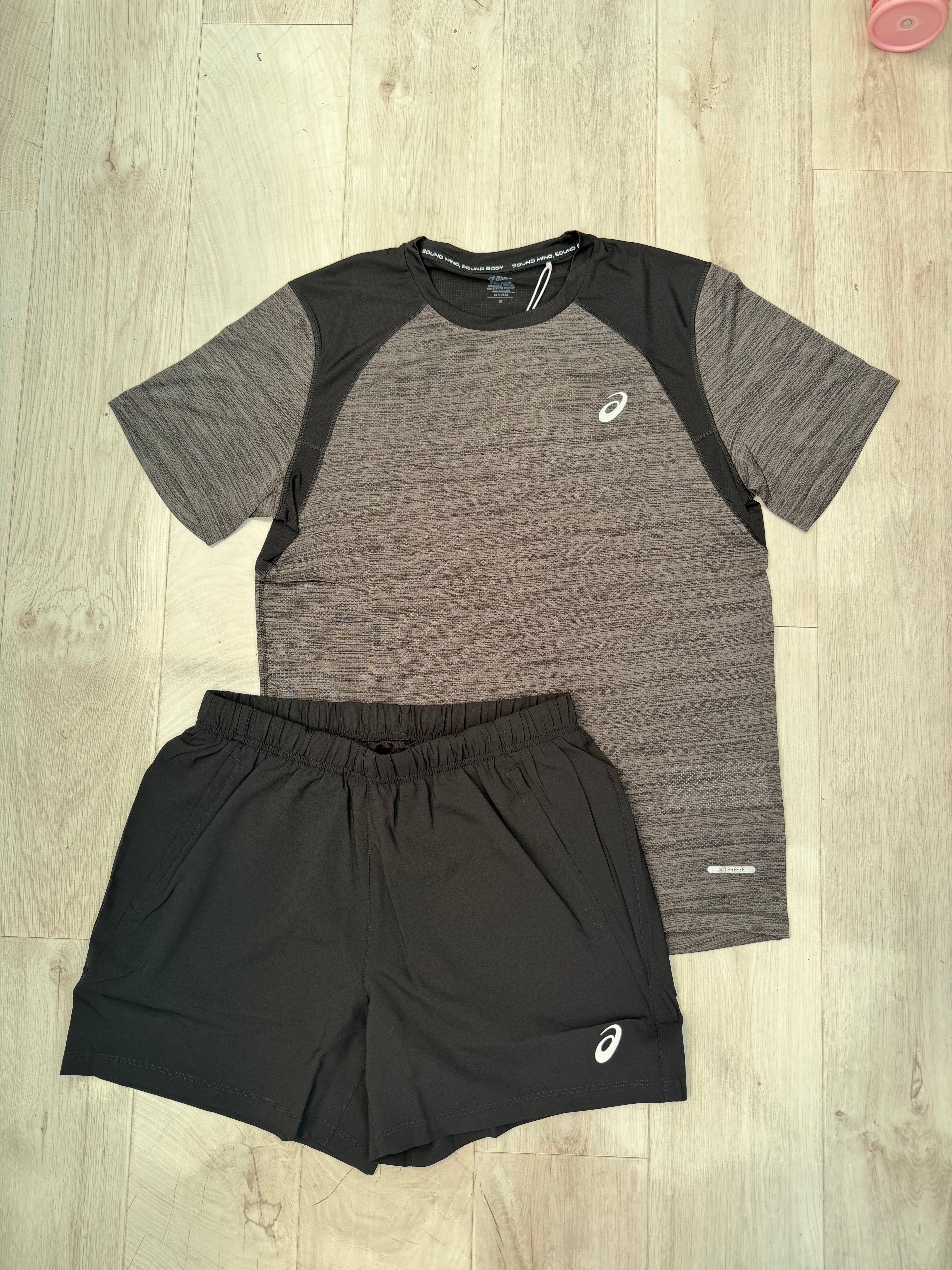 ASICS Shorts Set (Grey/Black)