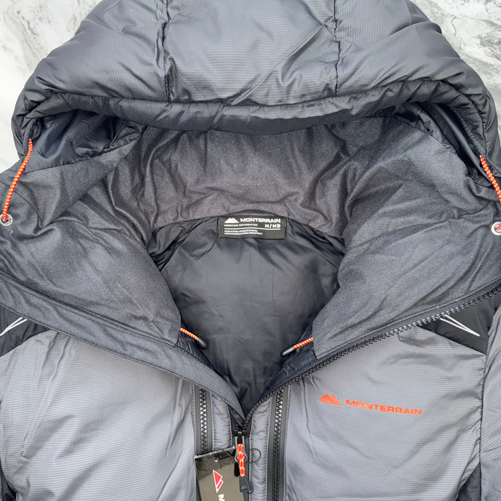 Monterrain Orbit Puffer Jacket (Jet Black/Iron Gate/Tangerine Tango)