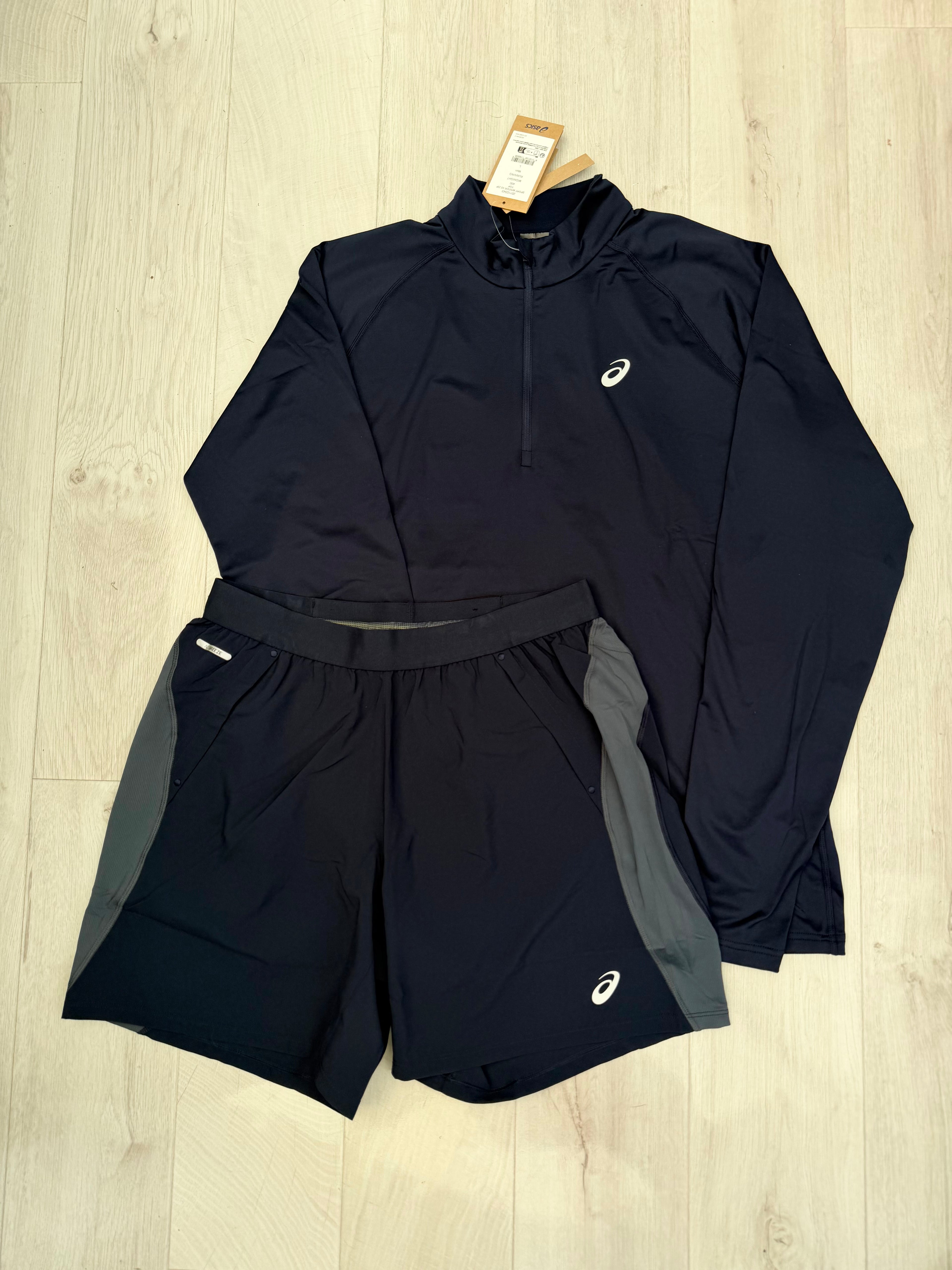 ASICS 1/4 Zip Set (Navy)