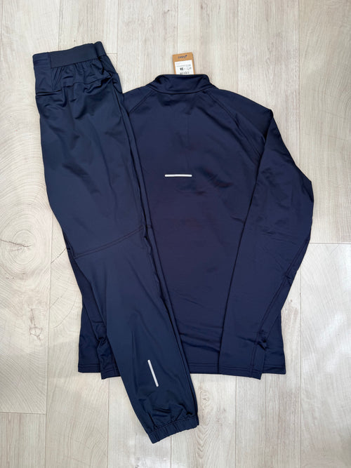 ASICS 1/4 Zip Tracksuit (Navy Blue)