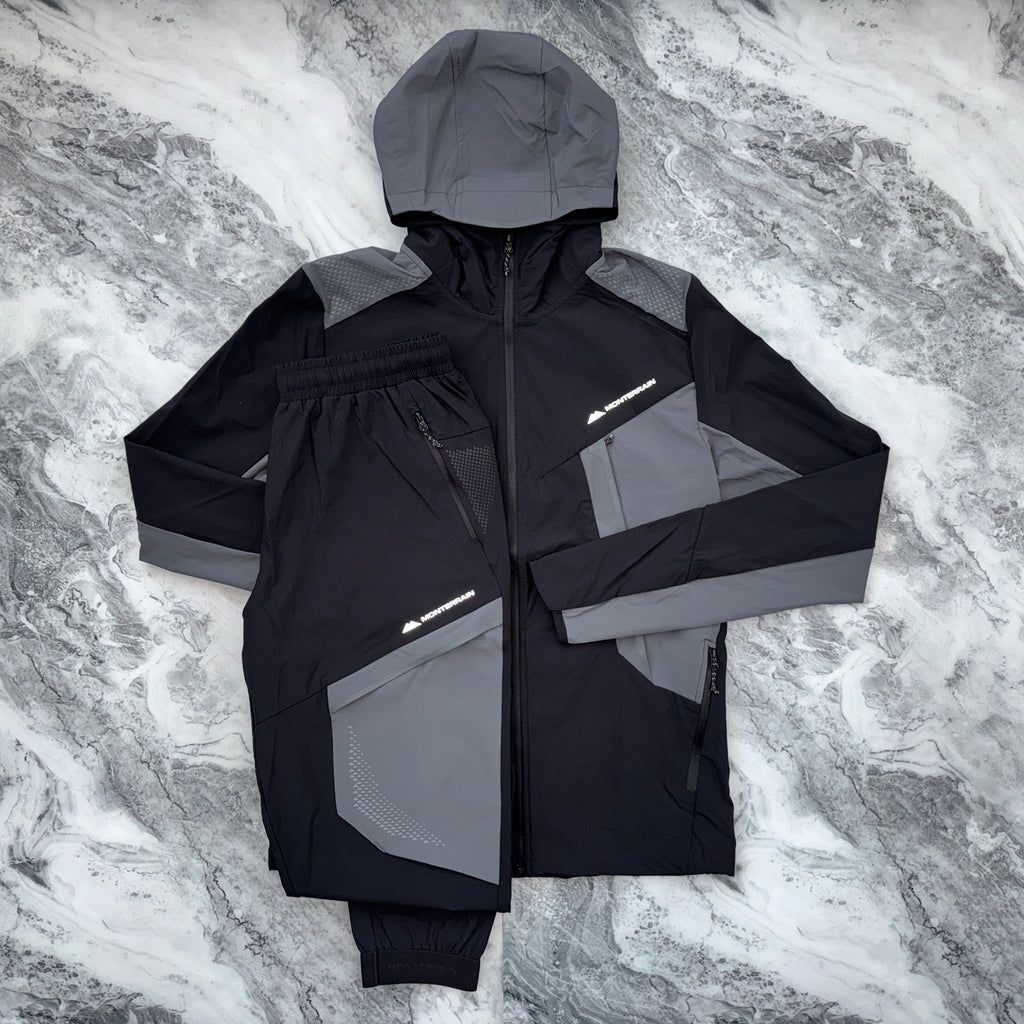 Monterrain Dynamic 2.0 Woven Tracksuit (Black/Grey)