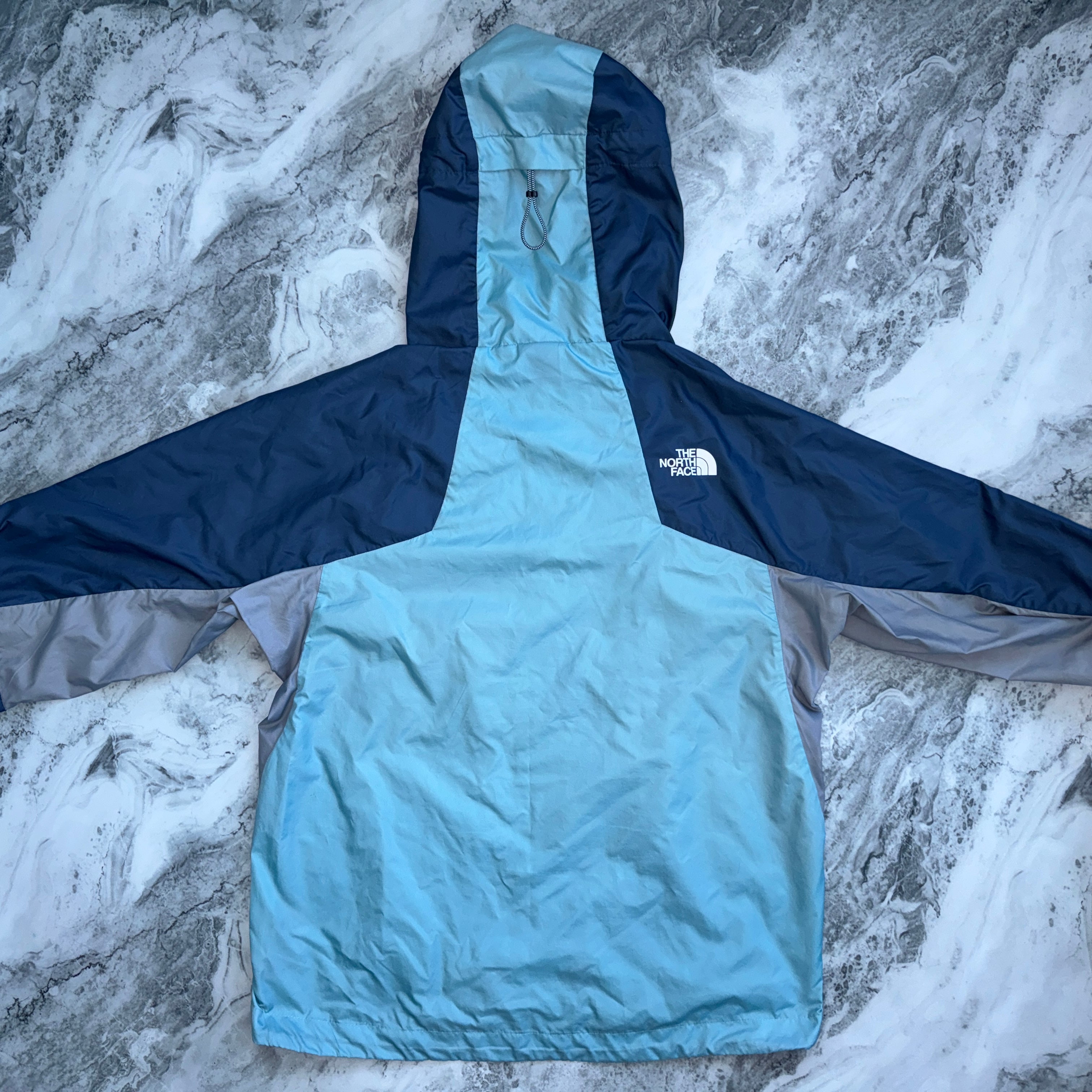 The North Face Windbreaker  (Sky Blue/Petrol) (Pre-Loved)