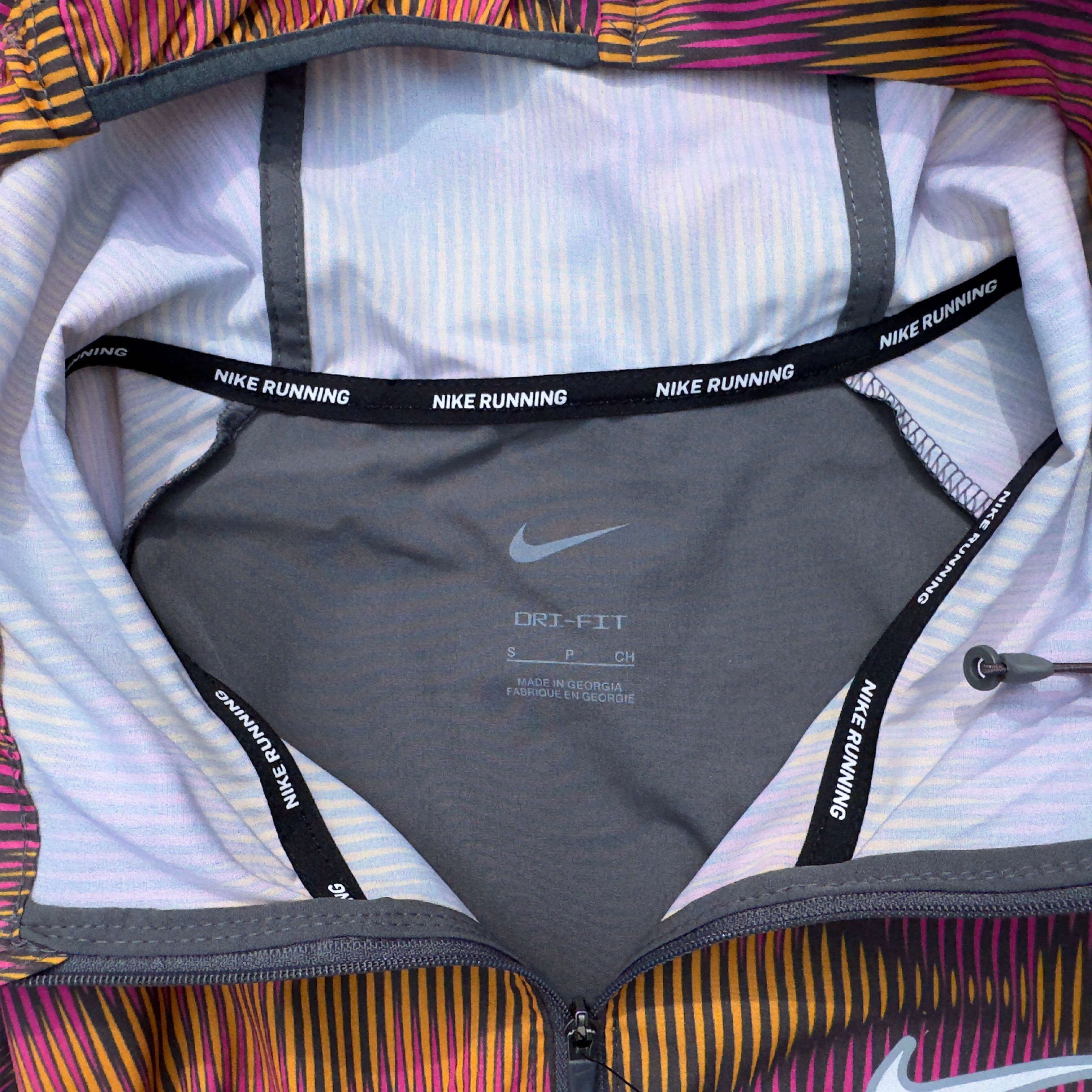 Nike Dri-Fit Windrunner Short Set (Grey/Orange/Pink)