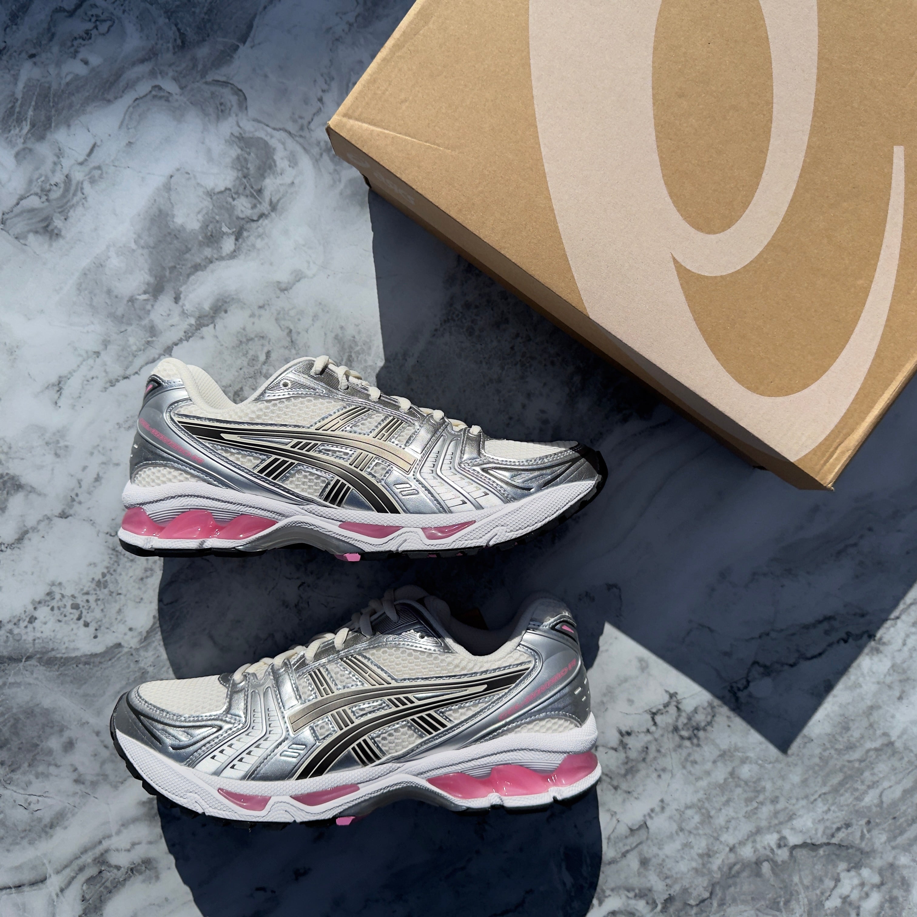 Asics Gel-Kayano 14 (Cream/Sweet Pink)