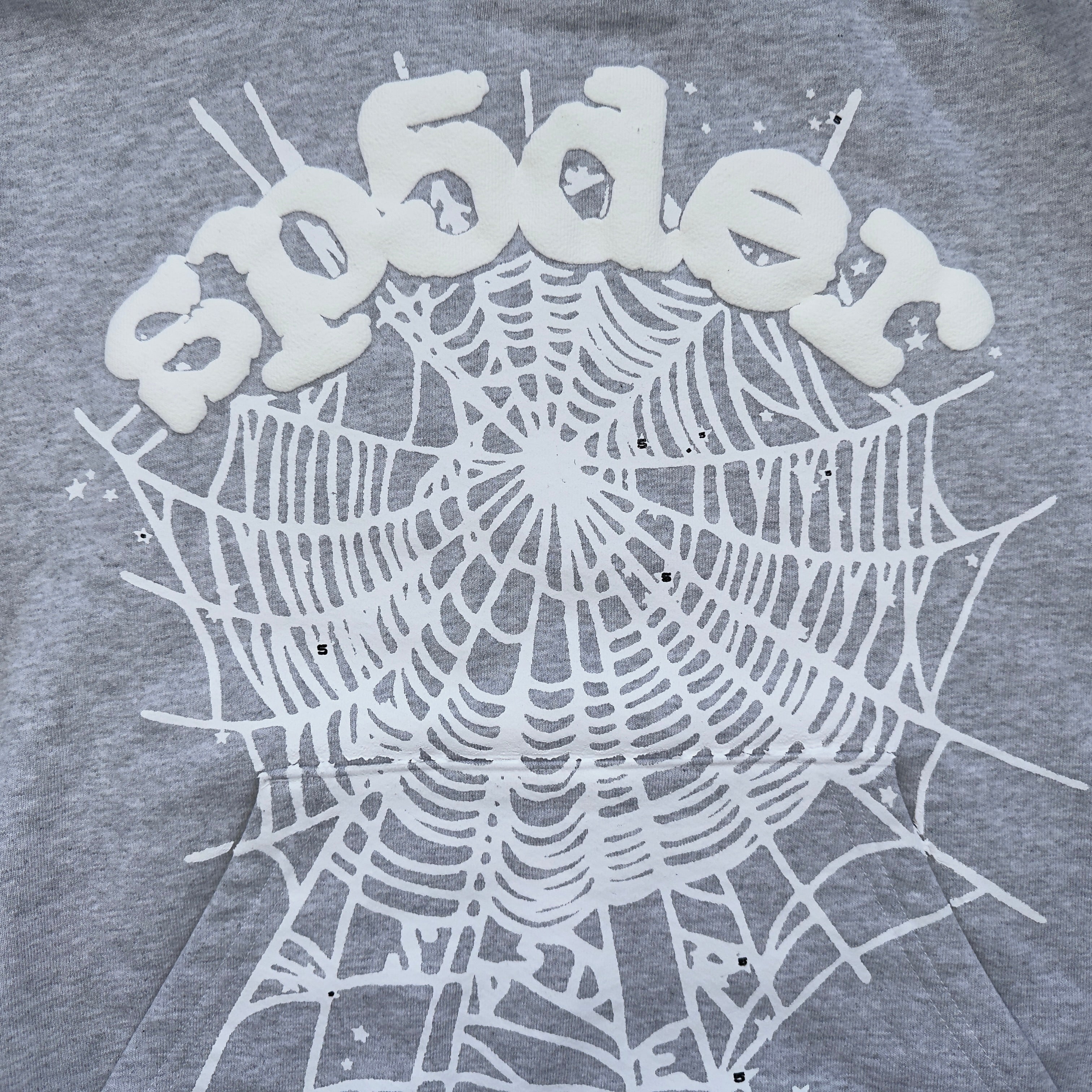 Sp5der OG Web Hoodie (Heather Grey)