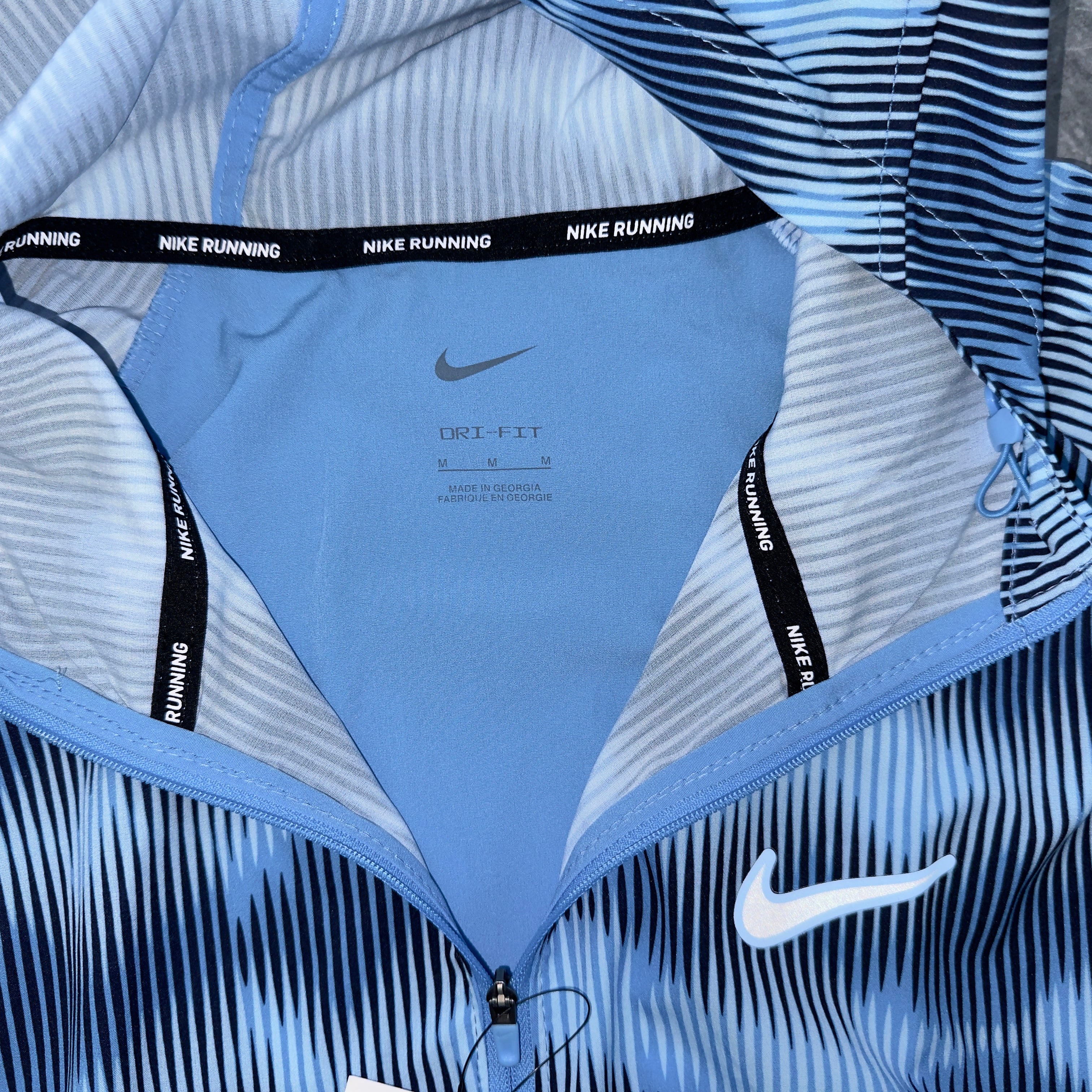 Nike Dri-Fit Windbreaker Short Set (Light Blue/Camo)