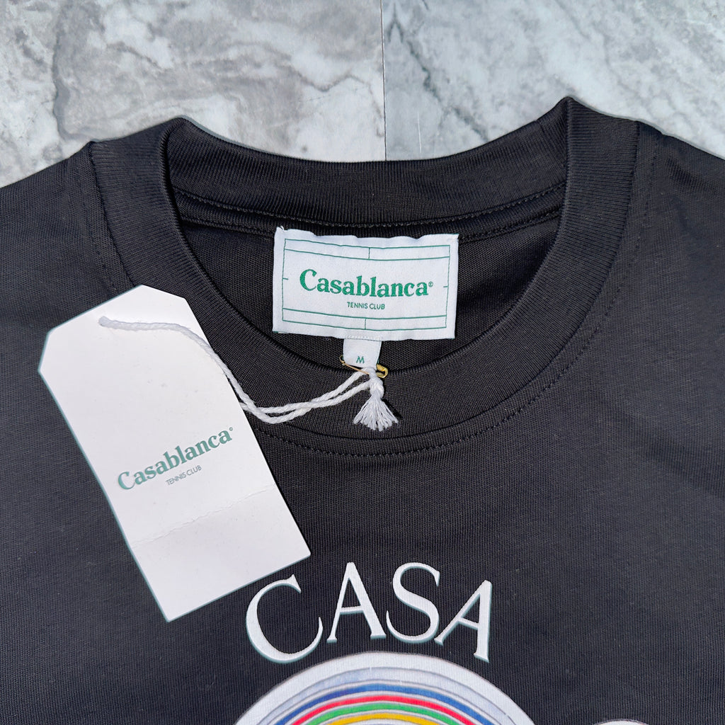 Casablanca Short Sleeve T-Shirt (Tennis/Black)