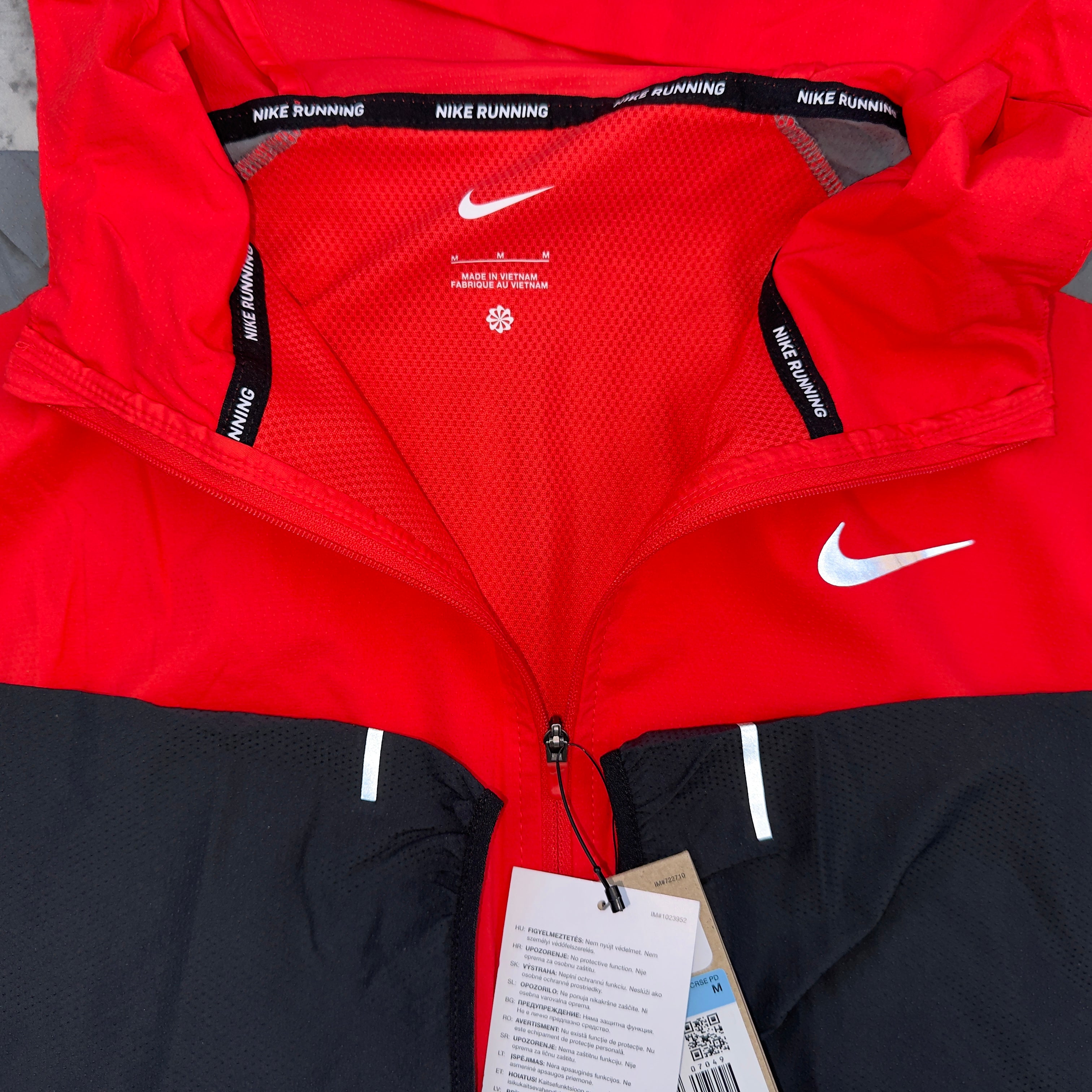 Nike Windbreaker Short Set (Red/Black/Grey)