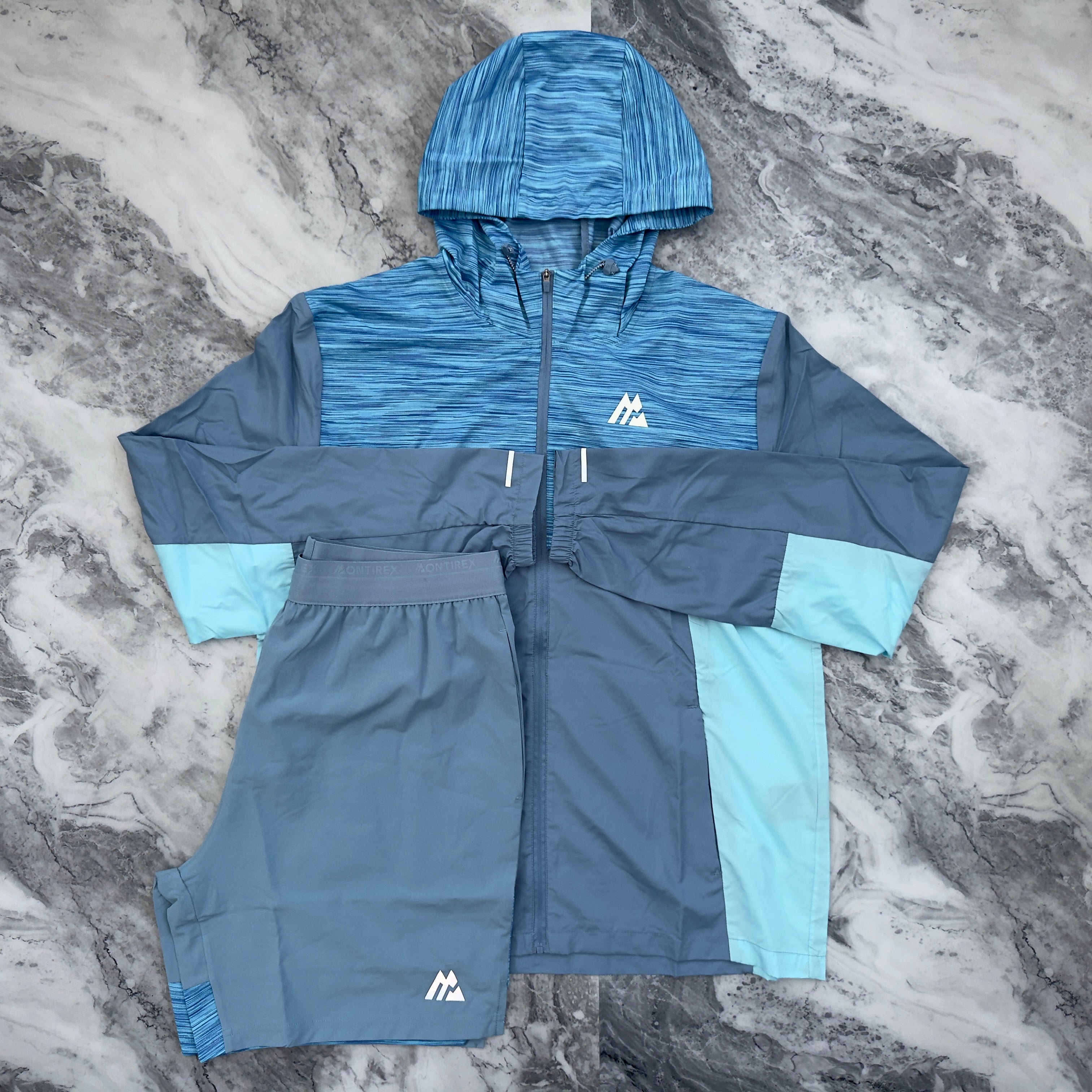 Montirex Trail Windbreaker (Slate Blue/Neon)