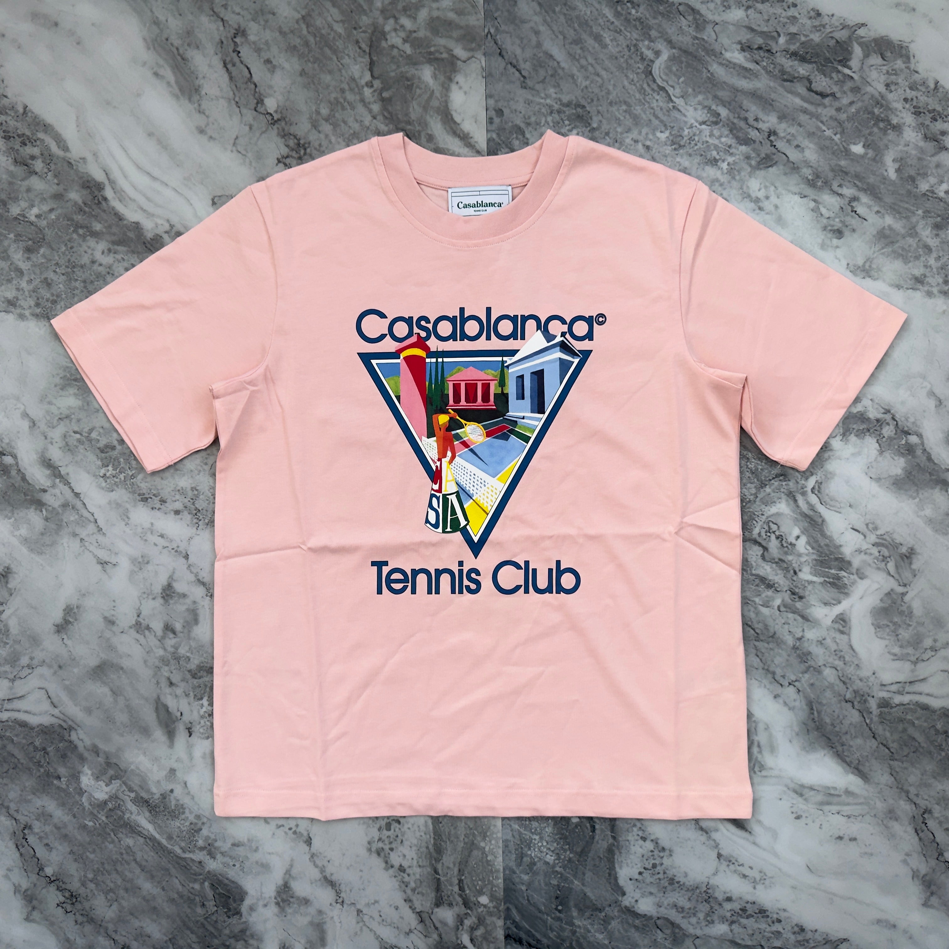 Casablanca Short Sleeve T-Shirt (Salmon Pink) – SourcedStr8