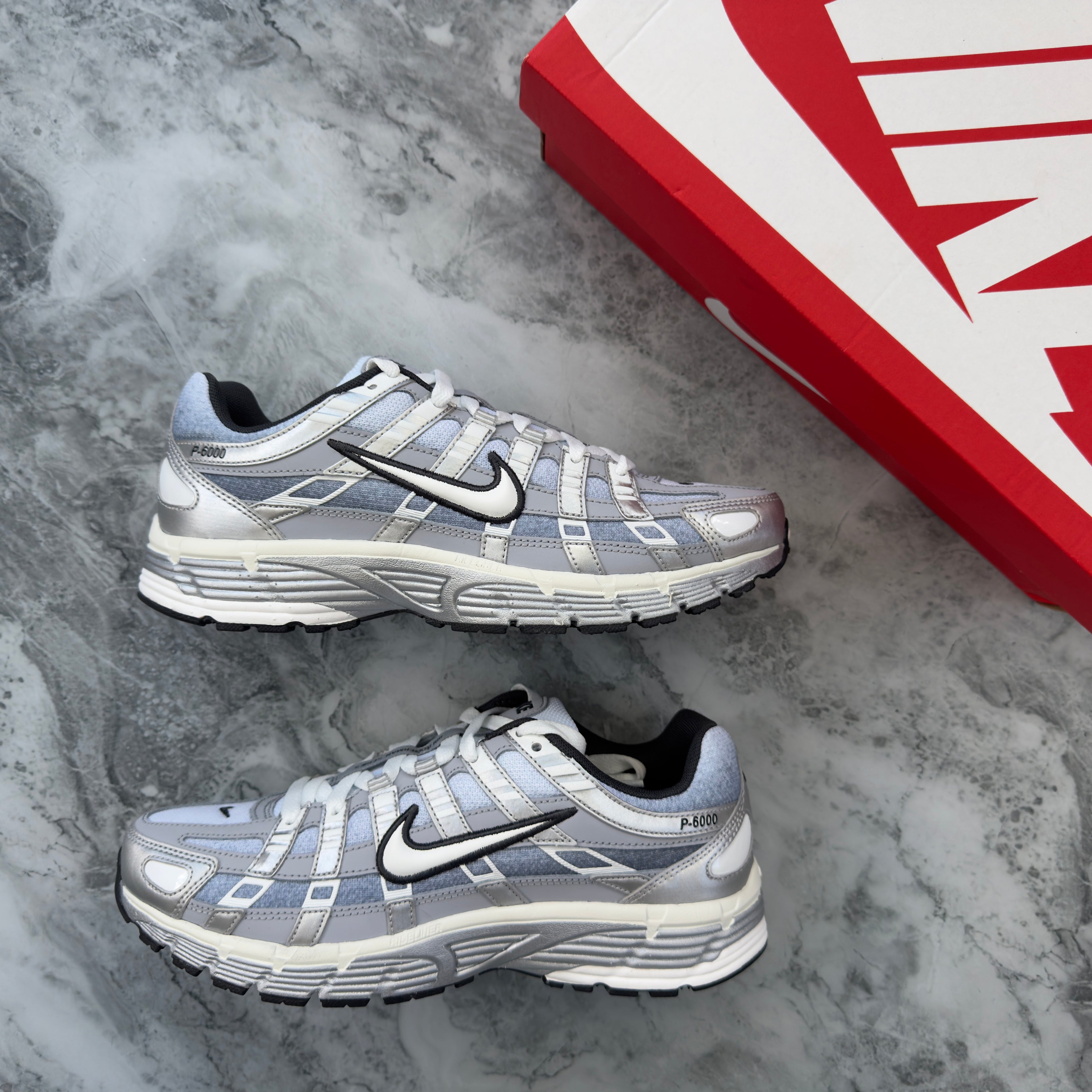 Nike P-6000 (Metallic Silver/White Argent)