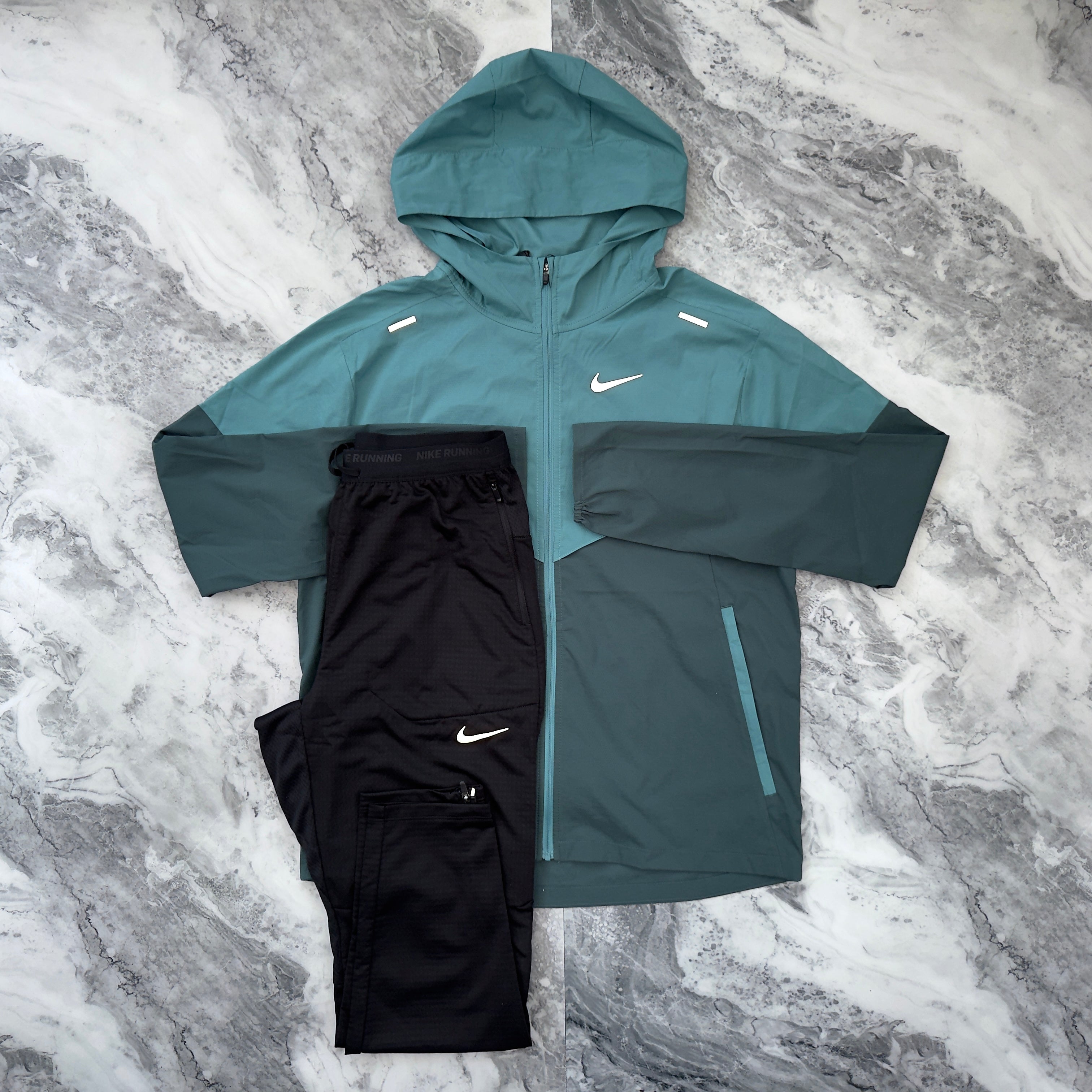 Nike Running Tracksuit (Turquoise/Black)