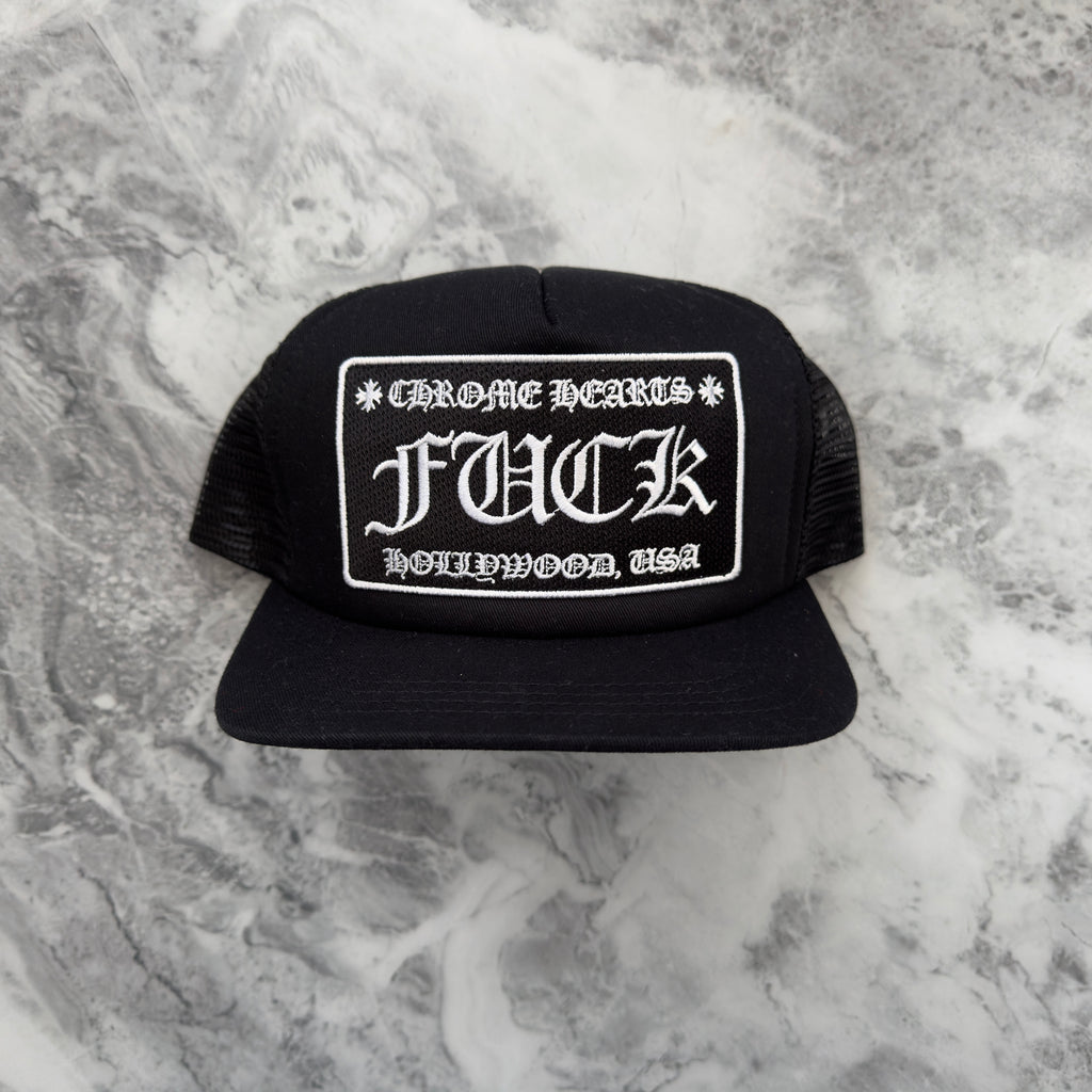Chrome Hearts FUCK Hollywood Trucker Hat