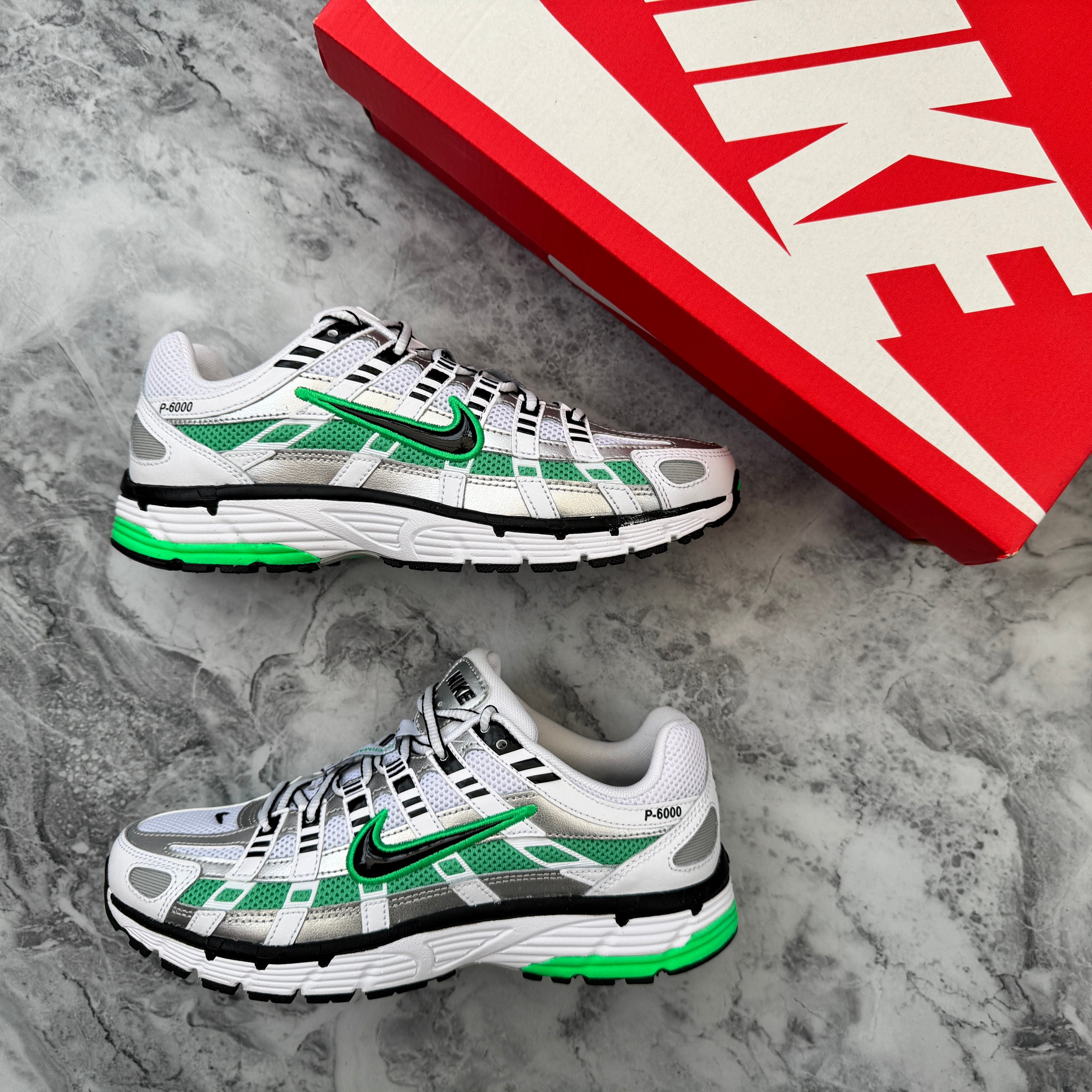 Nike P-6000 (White/Black-Metallic Silver)