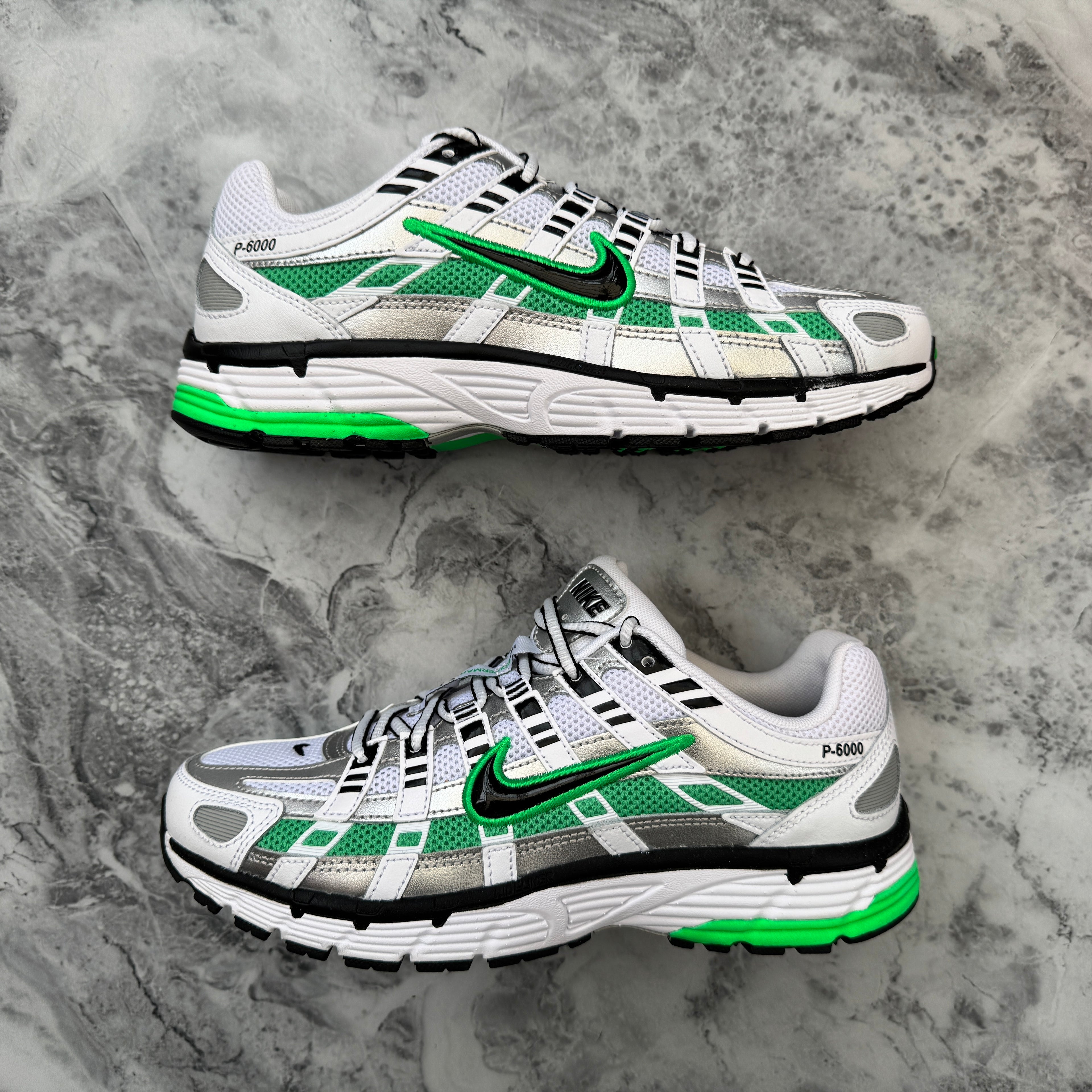 Nike P-6000 (White/Black-Metallic Silver)